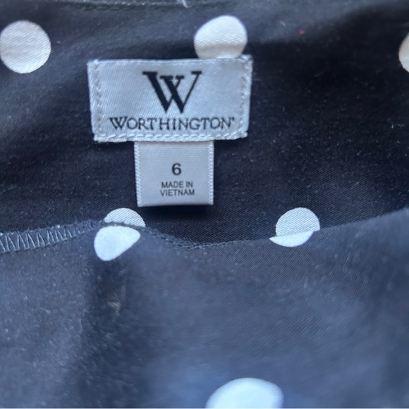 Polka dot high waist midi pencil skirt with pleat - Picture 6 of 6